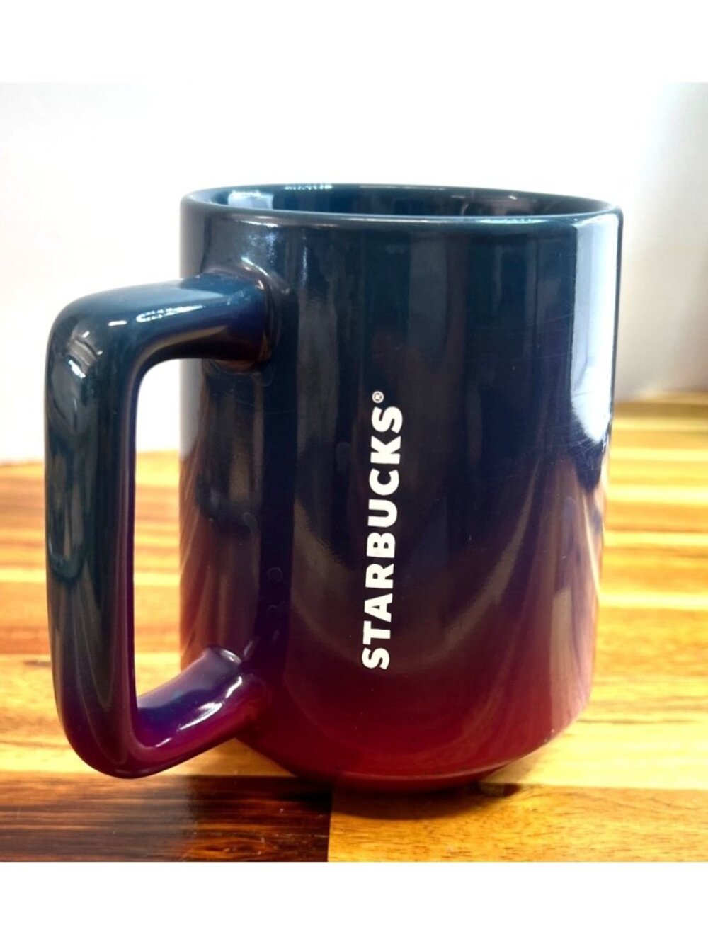 Starbucks 2022 Ocean Gradient Ceramic Mug, a 14 fl oz collectible, stylish